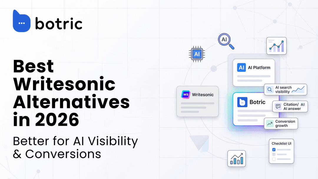 Best Writesonic Alternatives in 2026 (Better for AI Visibility & Conversions)