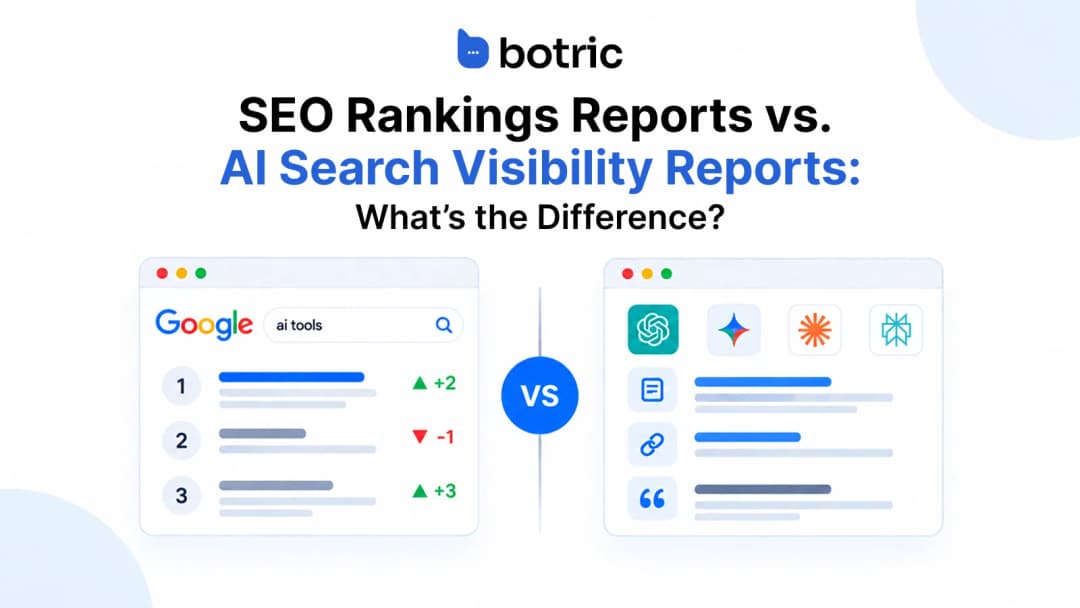 SEO Rankings Reports vs. AI Search Visibility Reports: What's the Difference?