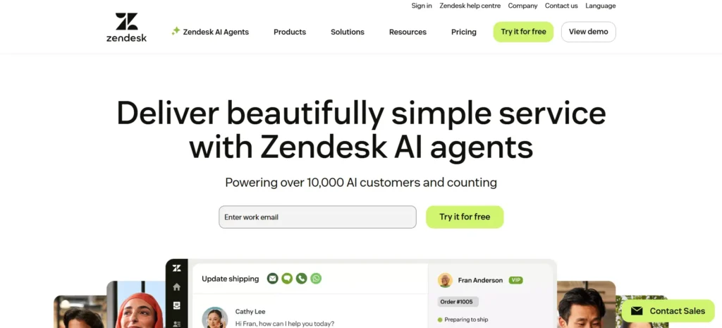 Zendesk AI tools for automated customer service