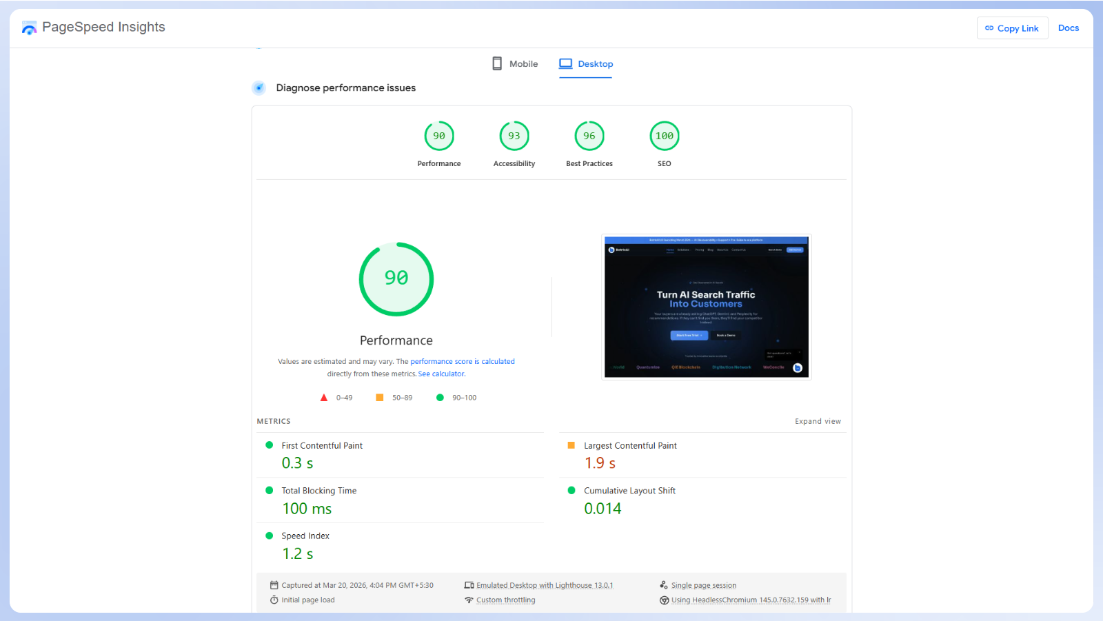 Performance Before vs After